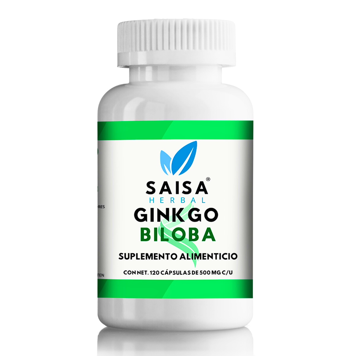 Ginkgo Biloba 120 Cápsulas 100% Puro Saisa Herbal